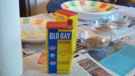 Old Bay, a popular local spice mixture created in Baltimore in 1939 by German immigrant Gustav Brunn.