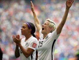 American soccer player Megan Rapinoe joined Kaepernick in protest.