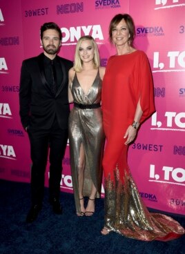 Sebastian Stan, from left, Margot Robbie and Allison Janney arrive at the Los Angeles premiere of 