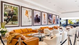 The lounge is shown inside America's most expensive home, which is for sale in the Bel Air neighborhood of Los Angeles, California, for $250 million. (Bruce Makowsky / BAM Luxury Development)