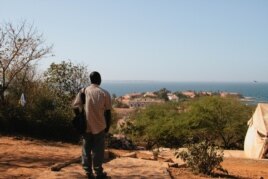 Mouhamadou Diouf on the island of Gor<I>&#</I>233;e in the Atlantic Ocean.