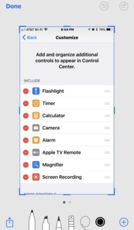 Screenshot Editing in iOS 11