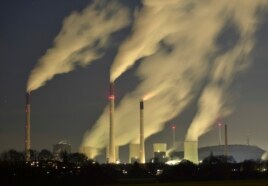 In this Nov. 24, 2014 file photo, smoke streams from the chimneys of the E.ON coal-fired power station in Gelsenkirchen, Germany. (AP File)