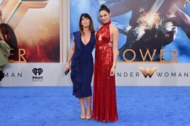 In this May 25, 2017 file photo, director Patty Jenkins, left, and actress Gal Gadot arrive at the world premiere of 