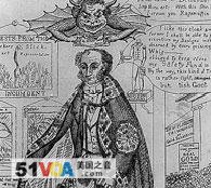 A cartoon drawing from 1837 making fun of Martin Van Buren's financial policies
