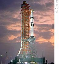 The Saturn 1B rocket
