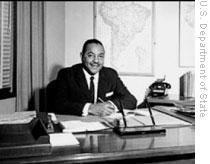 Carl Rowan, 1925-2000: The first black director of the United States Information Agency.