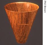 A black cherry wood bowl turned by Phil Brown