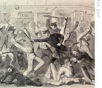Police struggling to control rioters in New York