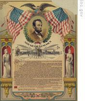 A printed version of the Emancipation Proclamation