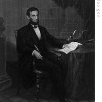 President Lincoln signing the Emancipation Proclamation