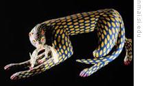 An animal carved by Manuel Jimenez