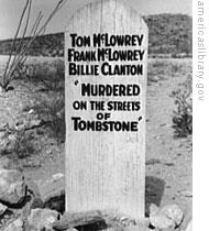 A tombstone on 