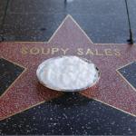 A pie is left on the star of Soupy Sales on the Hollywood Walk of  Fame in Los Angeles on Friday, Oct. 23, 2009. 