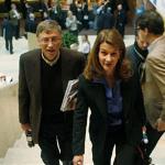 Bill and Melinda Gates at the World Economic Forum in Davos, Switzerland, last year