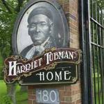 The entrance to the Harriet Tubman Home in Auburn, N.Y.