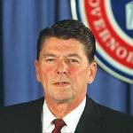 Ronald Reagan speaks during the National Governor's Conference in Washington in 1969. 