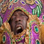 Will Crocker used Photoshop's shadow and highlights tool to make improvements to this picture of a Mardi Gras Indian 